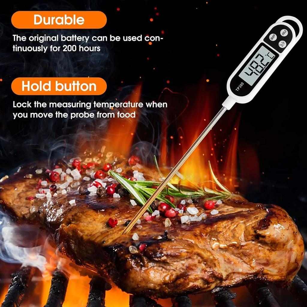 New Digital Food Thermometer TP300 Digital Oil Thermometer for Meat Cooking Milk Coffe Temperature Meter Food Probe Kitchen Tool