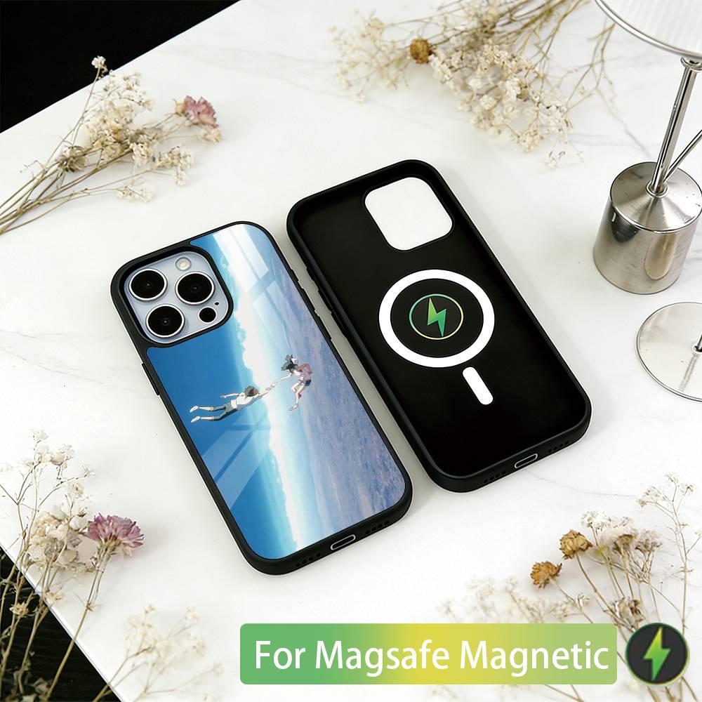 Weathering With You Phone Case For iPhone17,16,15,14,13,12,11 Plus,Pro Magnetic For Magsafe Wireless Charging