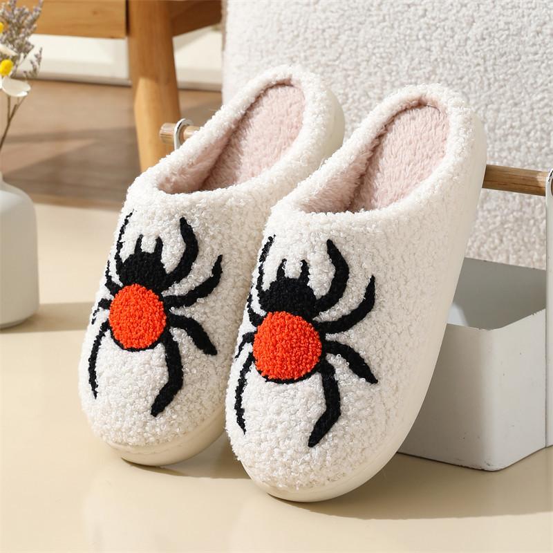Autumn and Winter Cartoon Cotton Slippers Women's Home Non-slip Home Indoor Warm Halloween Slippers