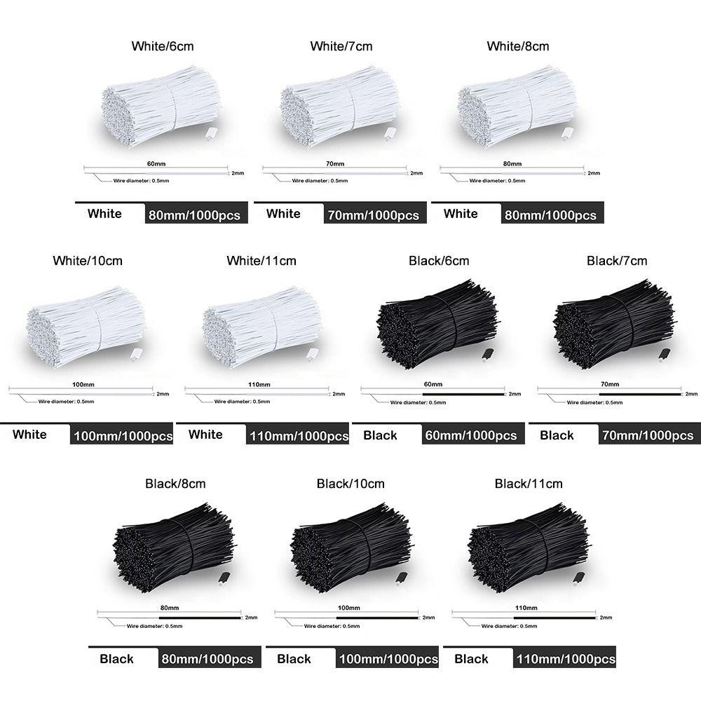 White Twist Ties Black Fix Strings Iron Wire Ties Cable Fasteners