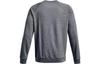 Under Armour Rival Fleece Sweatshirts Men's Gray Crew Neck Thickened Regular 1382295-012