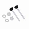 3 Pair White Toilet Tank Bolts POM Plastic Rubber Material Toilet Tank to Bowl Screws  Toilet Repair