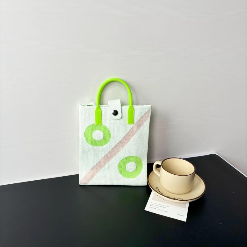 Премиальный стиль, сумка для мобильного телефона большой вместимости, вязаная сумка, нишевая, универсальная, на плечо, мессенджер, мультяшная, модная, дамская сумочка