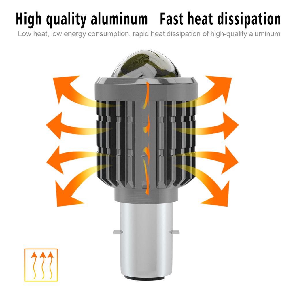 1 шт. светодиодная фара для мотоцикла Bulb1000LM 6000K 3000K Hi/Lo Beam Light для квадроциклов, мото, мотоциклов, аксессуаров