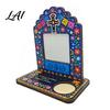 Photo Frames with Candle Holders Day of The Dead Frame Integrated Holder Decorative Mexican Cat Theme Holiday Ornaments Sugar Skull Picture