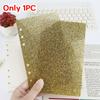 Glitter Loose-leaf Notebook Shell Acrylic Binder Notebook Shell Scrapbook Cover  School Office