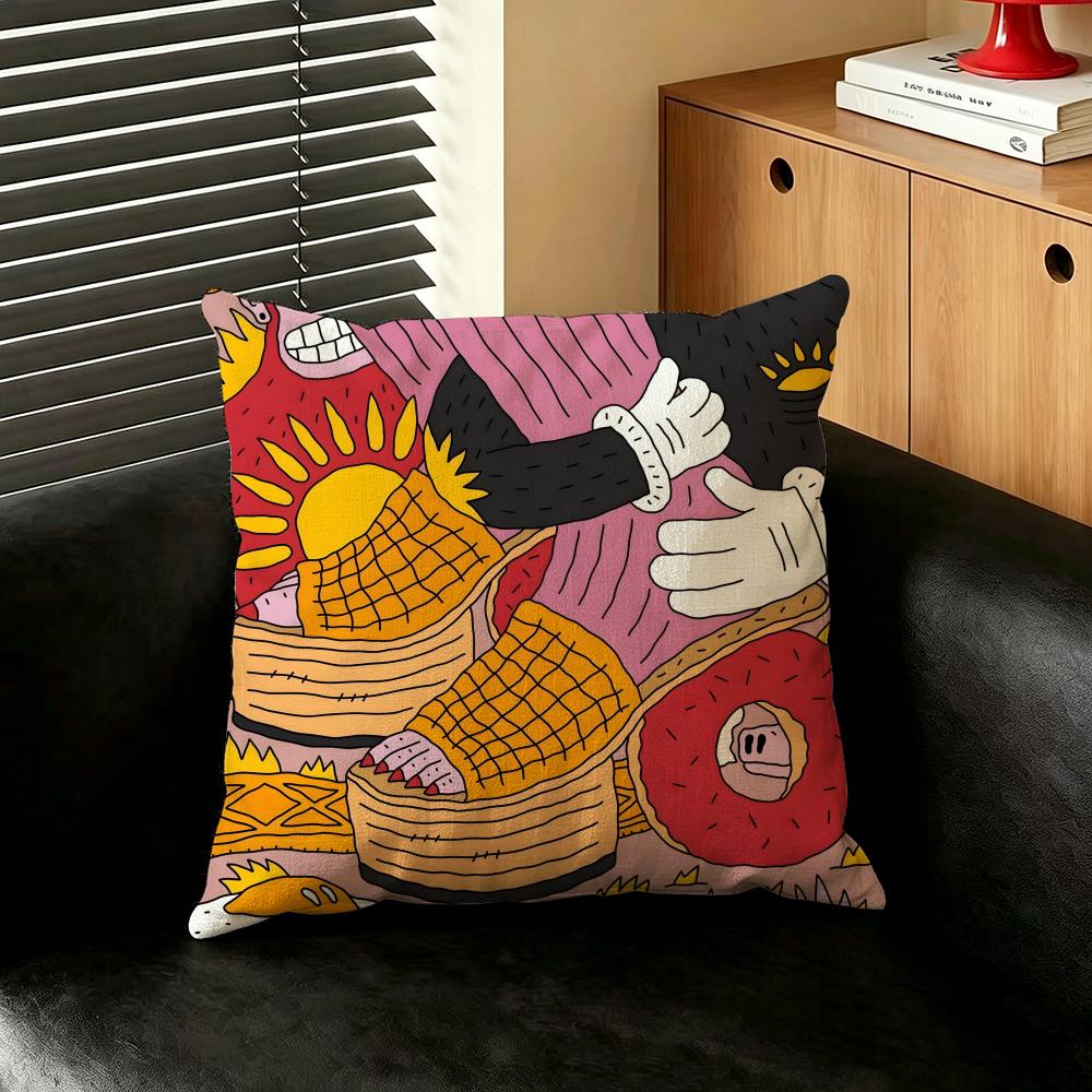 Art Creative of eeverything oon sshoes Cushion Cover Creative pillowcases for interior decoration office living room Car