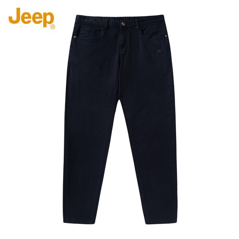 Jeep Мужские повседневные брюки прилегающего кроя из смесового хлопка