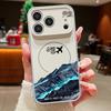 Магнитный чехол для Magsafe для iPhone 17 Pro Max, чехол с рисунком пейзажа с самолетом, приятный на ощупь, для iPhone 16 15 14 13 Pro Max