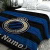 1PC Club Brugge KV Custom Name Patterned Flannel Blanket Suitable For All Seasons for Home Decor Warmth and Comfort Gifts Holiday Present