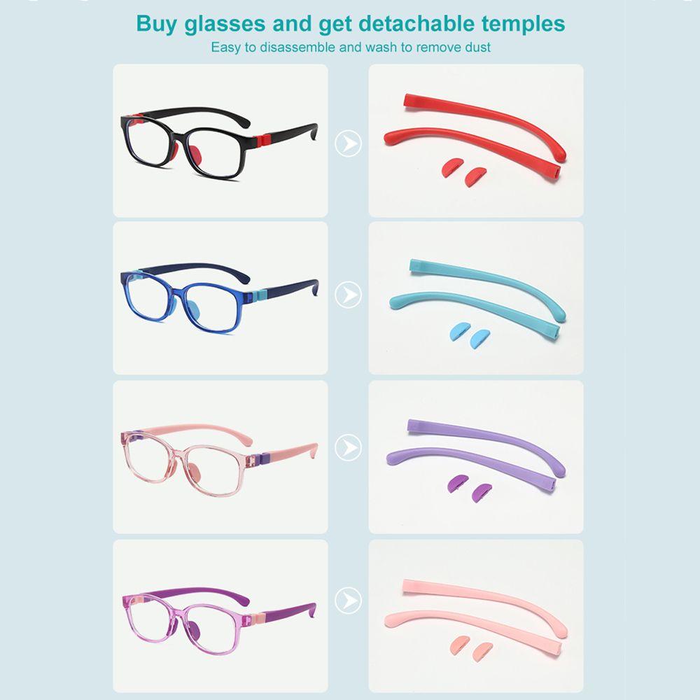 Blocking Reflective Soft Frame Goggle Silicone TR Eyewear Anti-blue Light Glasses Kids Eyeglasses
