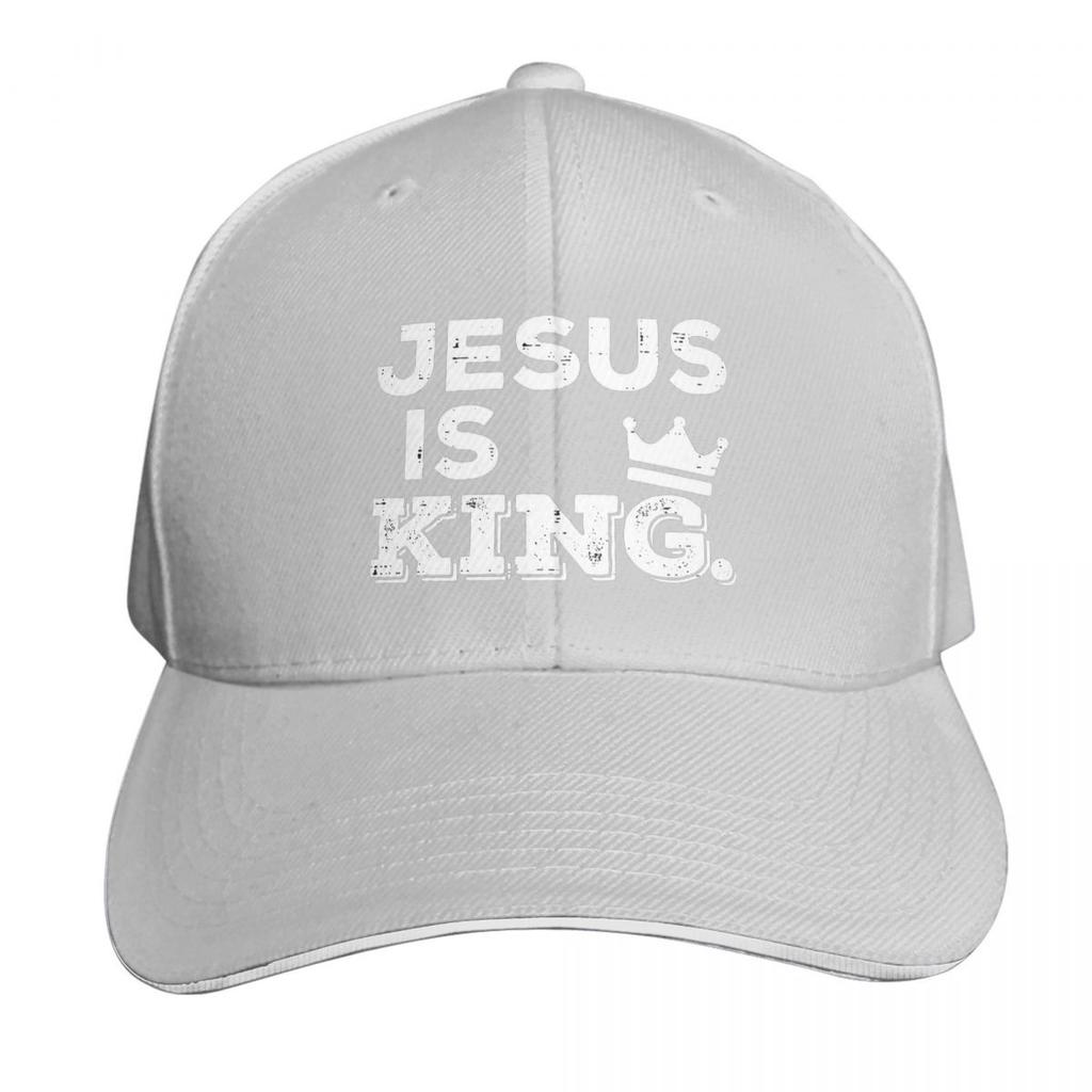 Jesus Is My King Christian Faith Catholic Cap Fashion Casual Baseball Caps Adjustable Hat Hip Hop Summer Unisex Baseball Hats