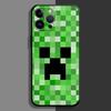 Зеленый Пиксельный Монстр Мультяшный Чехол для Телефона для Apple iPhone 7 8 Plus 13 Mini 12 XS Max 15 ProMax 11 Pro SE XR 16 14 Pro Чехол