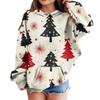 Sweatshirts For Teen Girls Hoodies Long Sleeve Drawstring Pullover Cute Oversized Hoodie Christmas Day