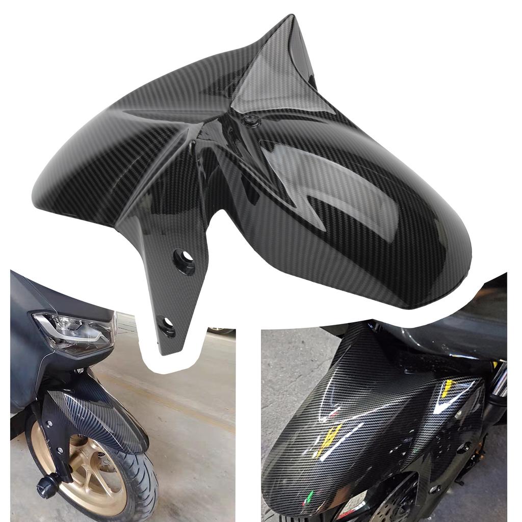 Для мотоцикла Yamaha NMAX Переднее крыло Узор из углеродного волокна Модифицированный 125 155 2020–2024 Скутер Грязезащитный Кожух Защитные Аксессуары