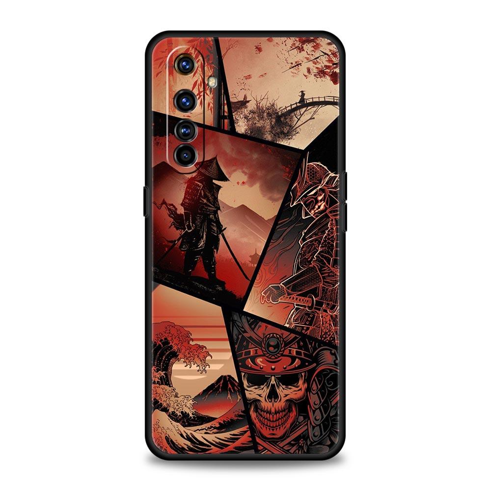 Чехол-маска Самурая Ханья Призрак для Realme 12 11 10 4G 9 8 5G 7 6 GT5 GT3 GT2 Pro Plus C21 C11 C25 C35 GT Neo 2 3 3T 5