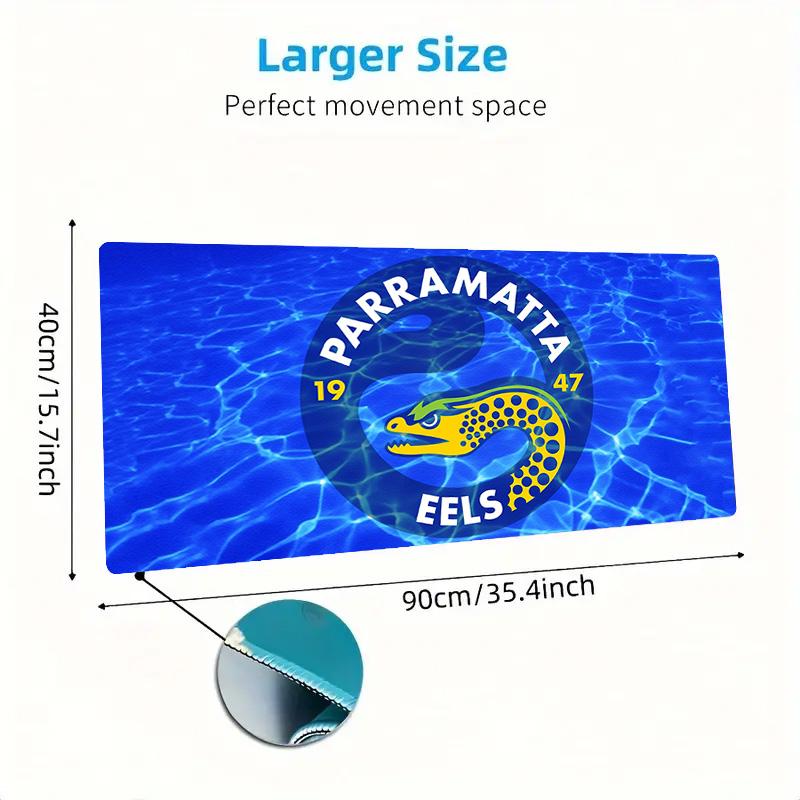 Parramatta Eels Print Cushion Non-slip Laptop Tablet Big Mousepad XXL Mat Mini PC Playmat With Lock edge