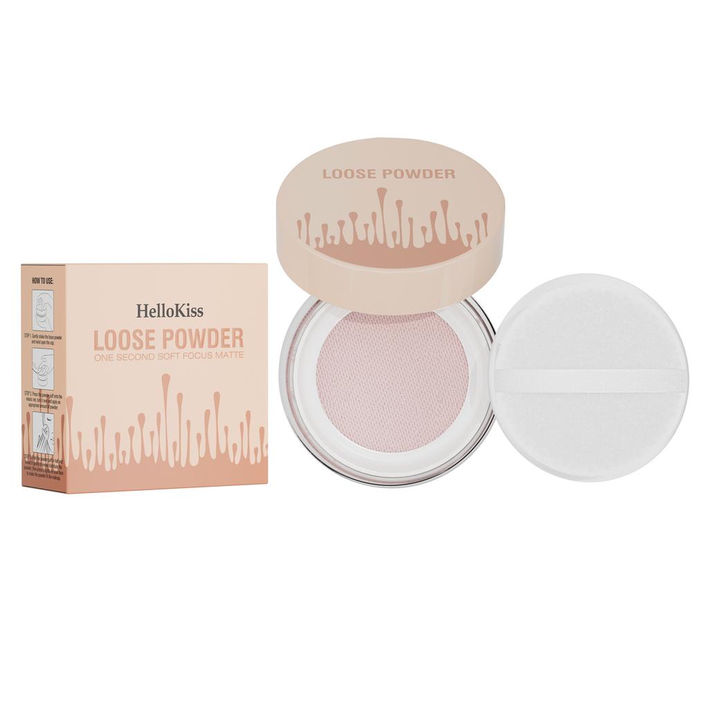Private Label Face Makeup Translucent Loose Powder Custom Logo 5 Colors Natural Oil-Control Waterproof Mineral Setting Powder