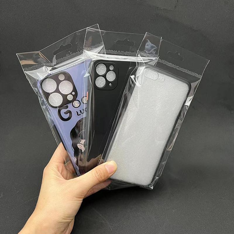 500pcs Mobile Phone Case OPP Packaging Bag Universal Neutral Plastic Packaging Bag Clear Self-adhesive Pouch 5