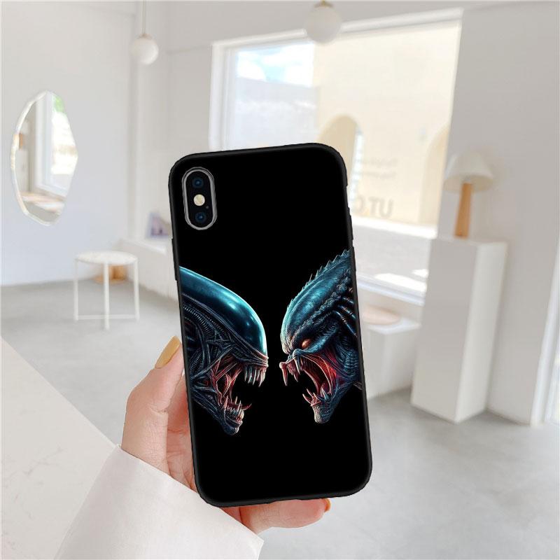 CJ4 Aliens vs Predator Xenomorph Soft Shell Phone Case for OPPO A3 Pro A72 A74 A76 A77 A77S A78 A79 A94 A95 A18 A40M A58