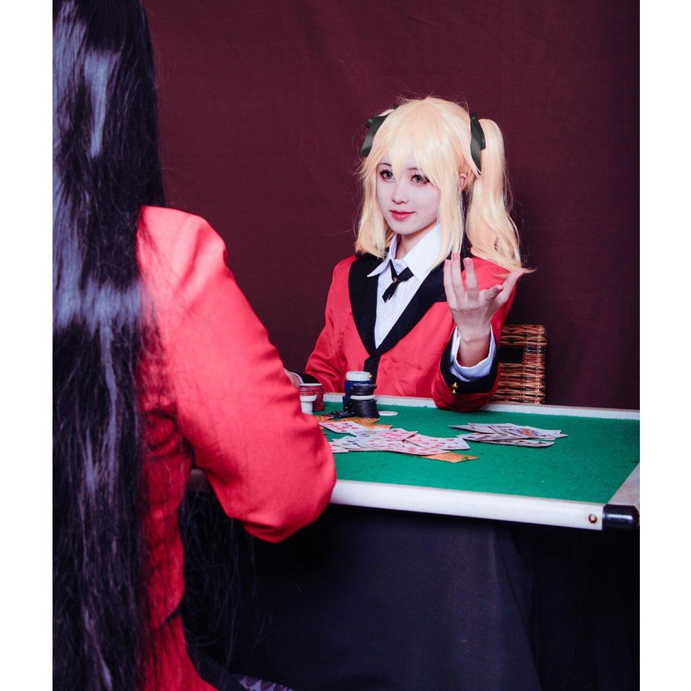 Модные костюмы для косплея аниме Kakegurui Yumeko Jabami, японская школьная форма для девочек, полный комплект, куртка + рубашка + юбка + чулки + галстук