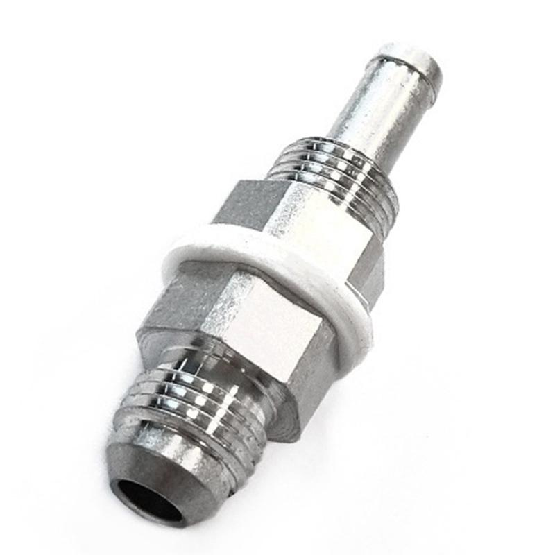Innovative 6AN Male Flare Bulkhead To 5/16 Inch Hose Barb Adapter Fitting Aluminum Flare Connector Fluid Designed For Car SUV