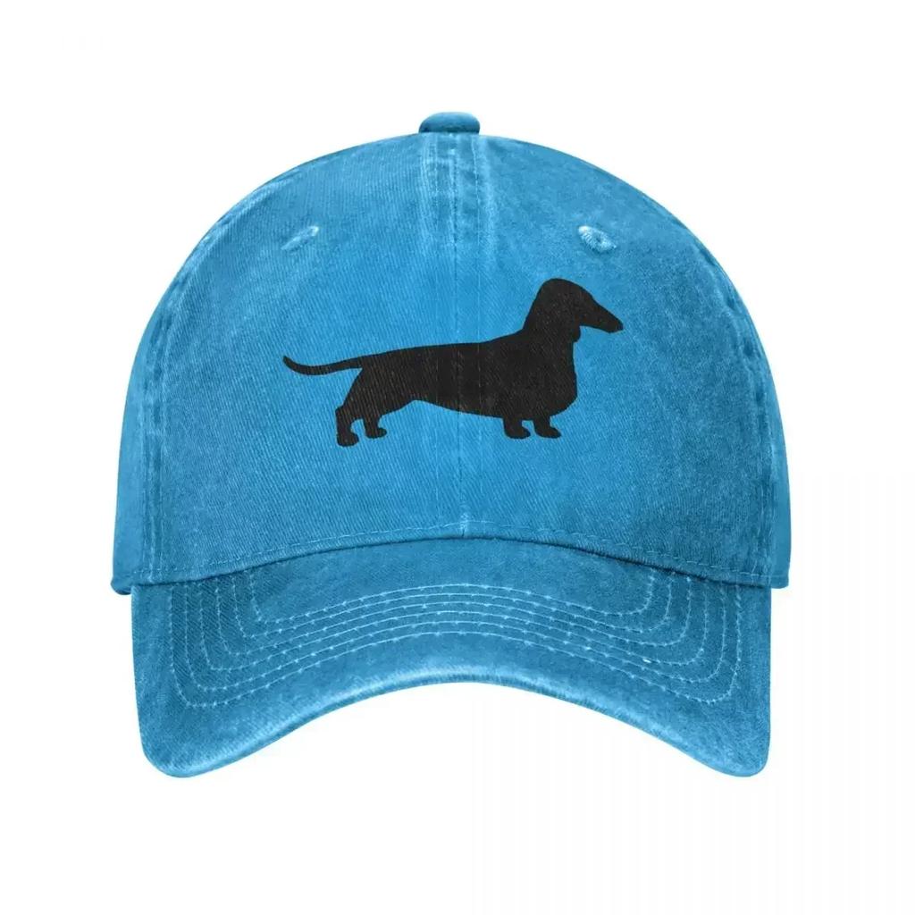 Такса Вейнерская Собака Бейсболка Винтажная Потертая Стиранная Snapback Мужская Женская Летняя Шляпа для Улицы
