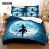 Cartoon Angel Duvet Cover Angel Wing Bedding Set Microfiber Floral Comforter Cover Full King Size for Girls Bedroom Decoration