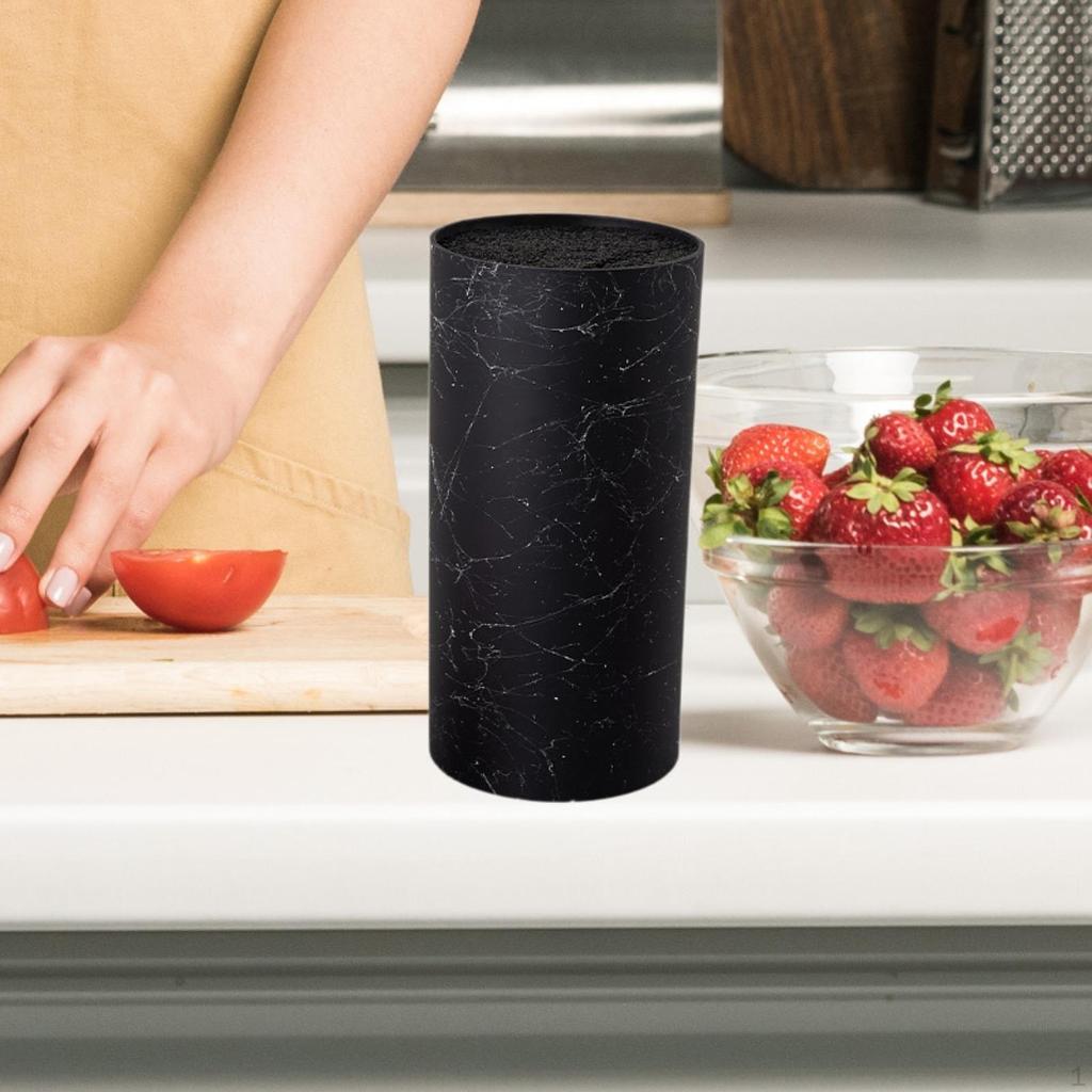 Держатель для ножей Вертикальный Экономит Место Уникальный Дизайн Слот Сушилка Стойка Удобный Органайзер