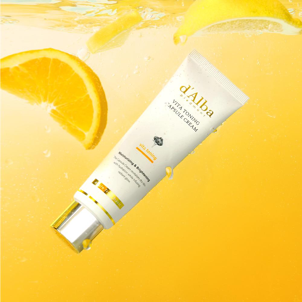 [d'Alba] Vita Toning Anti-Aging 2-Piece Set: 8% Mist & Tube Cream