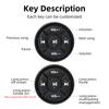 Wireless Bluetooth Remote Controller Media Button Car Motorcycle Bike Steering Wheel Music Player for IOS Android Phone K0174