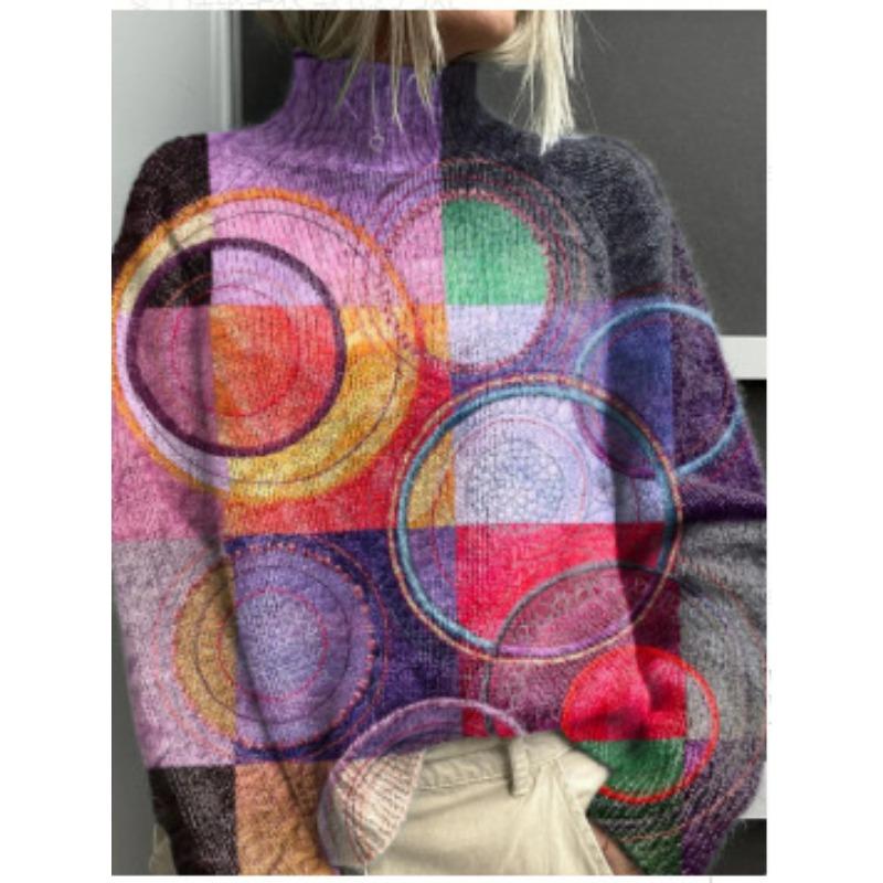 XS-6XL Разнообразие опциональных новейших рождественских свитеров-верхней одежды в стиле кэжуал с абстрактным принтом 2025 года