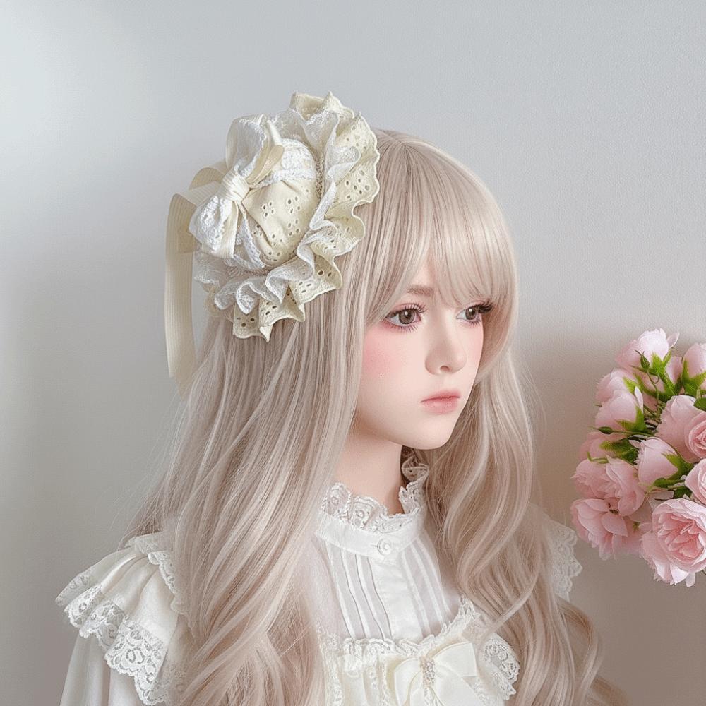 Vintage Top Hat Hair Clip Exquisite Lace Hair Clip Lolita Hair Clip Lolita Hair Accessories