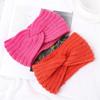 New Hair Accessories Winter Knitting Headwear Weaving Cross Headband Head Wrap Crochet Turban