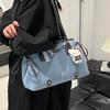 IELGY Ladies Underarm Bag Casual Large Capacity Denim Commuter Portable Tote Bag