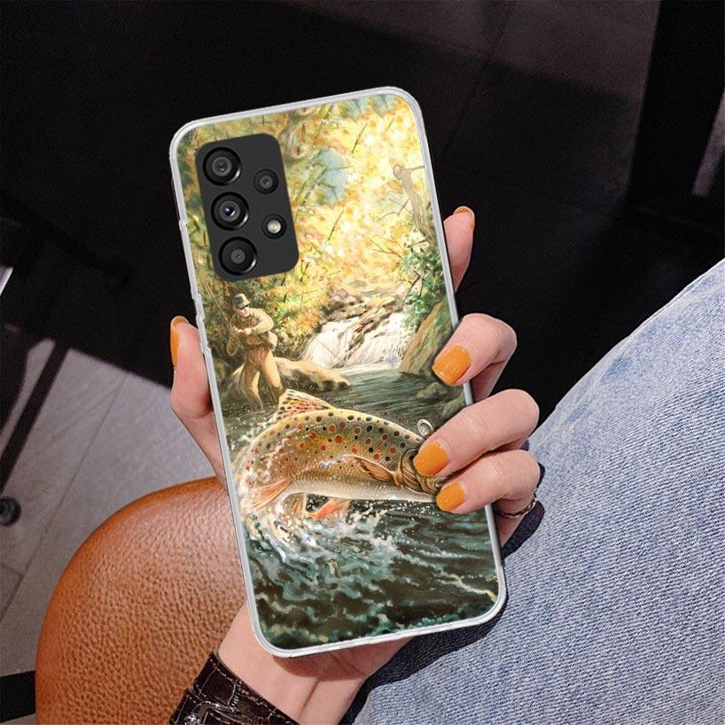 Hunting Fishing Man Phone Case For Samsung Galaxy A17 A16 A15 A14 A13 A57 A56 A55 A54 A53 A37 A36 A35 A34 A33 A26 A25 A24 A23 Ga