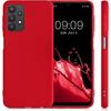 Coque - Booling - pour Samsung A32 5G - Silicone Rouge - Design Magnétique - 2 Verres Trempés