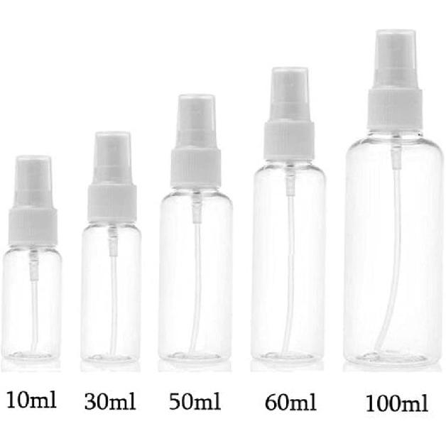 150Pcs 30ml Clear Spray Fine Mist Empty Makeup Bottles Pump Reusable for Travel