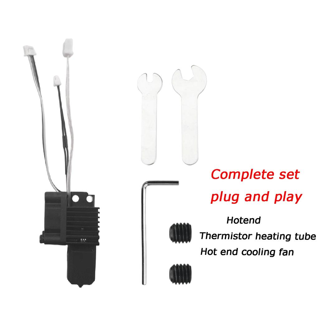 Complete Hotend Assembly Hotend For Bambu Lab X1 X1C P1P P1S with Fan Upgrade 2.0 with Nozzle Complete Bamboo Lab X1 Carbon