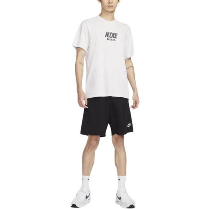 Nike Футболки Мужские Белые С Круглым Вырезом Средней Посадки FV3766-094