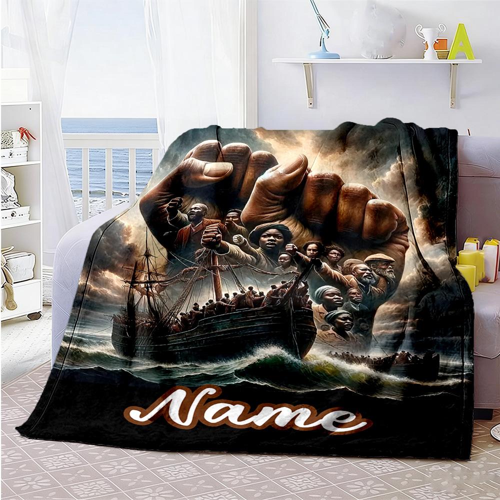 Unity06 Customize Your Name Blanket Throw Personalized Blanket Warmthful Decor Perfect for Office Chair Sofa Office Livingroom Ideal for All Seasons