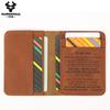 Мужской кошелек из натуральной кожи, держатель подарочной карты с благословением