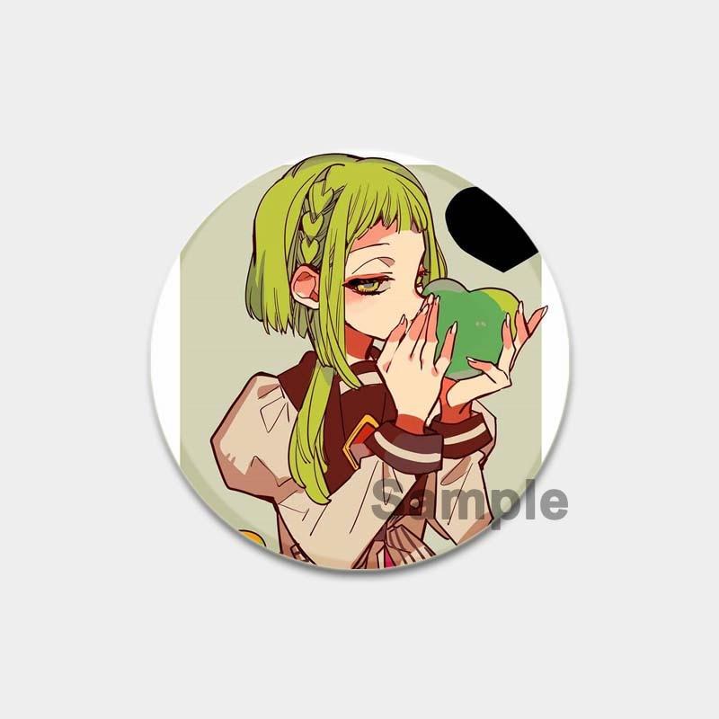 58 мм значки в стиле аниме Hanako Kun на унитаз, аксессуары для рюкзака NENE, значки манги, булавки, мультяшные броши для одежды, сумка, декор, подарки