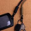 Rotatable Buckle High Strength Parachute Cord Paracord Keychain Lanyard Emergency Survival Backpack Key Ring Neck Hanging Rope