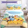 Bluey 54 Customize your name Bedding Set Breathable Duvet Cover with Pillowcases Home Decoration Birthday Gift