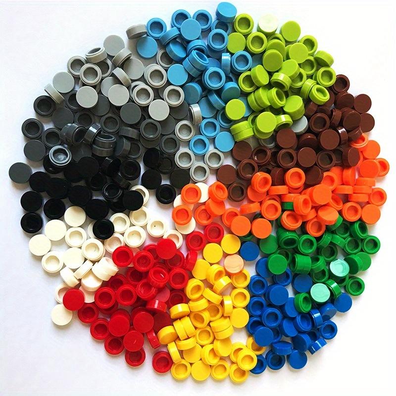 200pcs/lot Tile 1x1 Round Special Brick Building Block Small Particle Bulk Bricks Parts Diy Toy