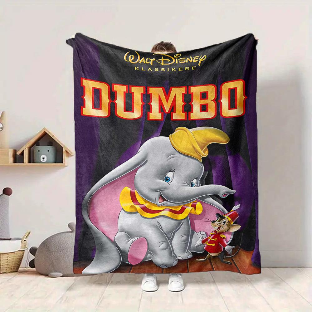 1Pc Dumbo'S Magical Flight Blanket Soft And Comfortable Casual Warm Camping Travel Christmas Halloween Xmas Gift M924309