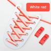 NO.8 11 Color Elastic Shoelaces Without Tie Flat Shoe Laces Men And Women Casual Shoes Lazy Shoelace Press The Metal Lock Unisex