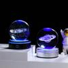 Солнечная система 3d хрустальный шар Хрустальный глобус Лазерная резка Хрустальный шар с шаровой подставкой Декоративные сферы планет Галактика Подарок на день рождения Украшения