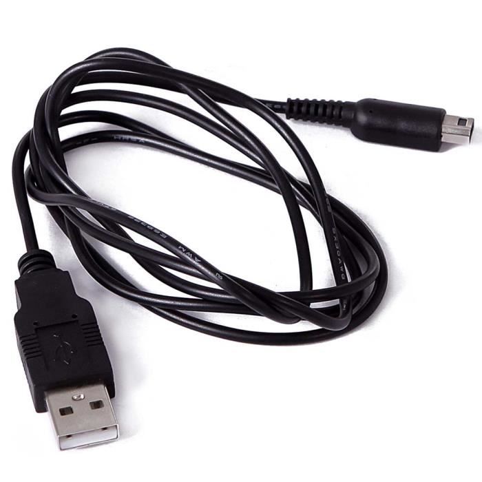 USB Charger for Nintendo 3ds Electrical Cord Cables / Dsi / Dsi Ll / Xl Black